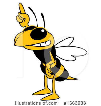 Yellow Jacket Clipart #1663933 by Mascot Junction