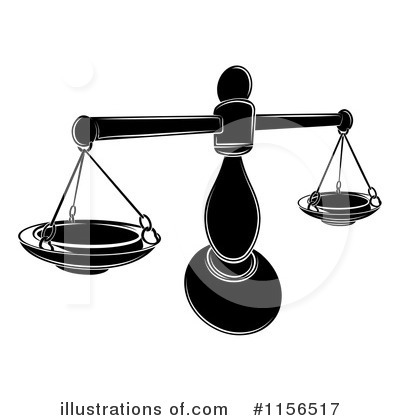 Scales Of Justice Clipart #1156517 by AtStockIllustration