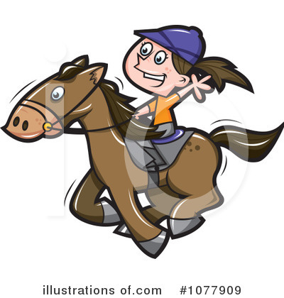 Royalty-Free (RF) Horse Clipart Illustration by jtoons - Stock Sample #1077909
