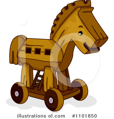 Trojan Horse Clipart #1101850 by BNP Design Studio