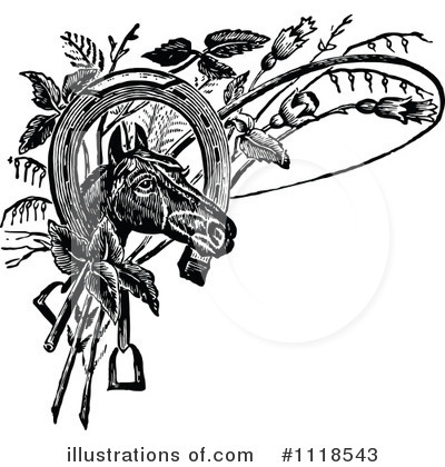 Royalty-Free (RF) Horse Clipart Illustration by Prawny Vintage - Stock Sample #1118543
