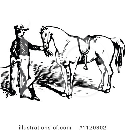 Royalty-Free (RF) Horse Clipart Illustration by Prawny Vintage - Stock Sample #1120802