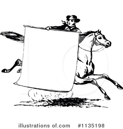 Royalty-Free (RF) Horse Clipart Illustration by Prawny Vintage - Stock Sample #1135198