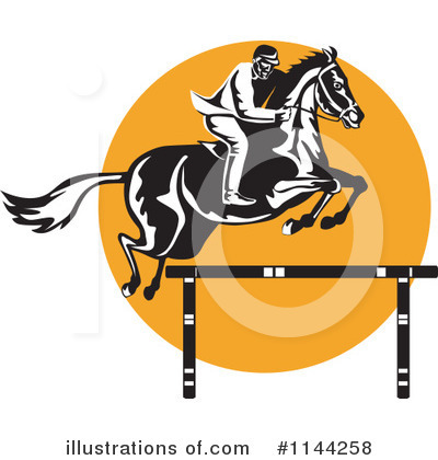 Royalty-Free (RF) Horse Clipart Illustration by patrimonio - Stock Sample #1144258