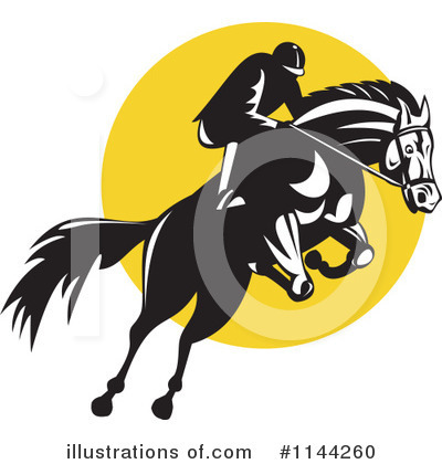 Royalty-Free (RF) Horse Clipart Illustration by patrimonio - Stock Sample #1144260