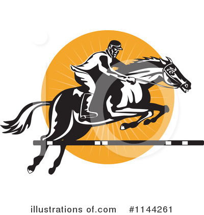 Royalty-Free (RF) Horse Clipart Illustration by patrimonio - Stock Sample #1144261