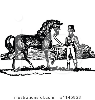 Royalty-Free (RF) Horse Clipart Illustration by Prawny Vintage - Stock Sample #1145853