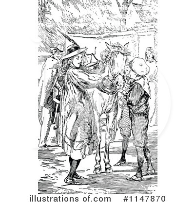 Royalty-Free (RF) Horse Clipart Illustration by Prawny Vintage - Stock Sample #1147870