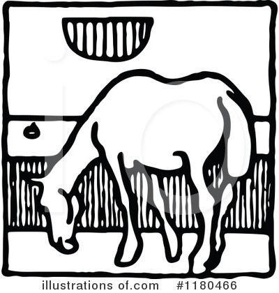 Royalty-Free (RF) Horse Clipart Illustration by Prawny Vintage - Stock Sample #1180466