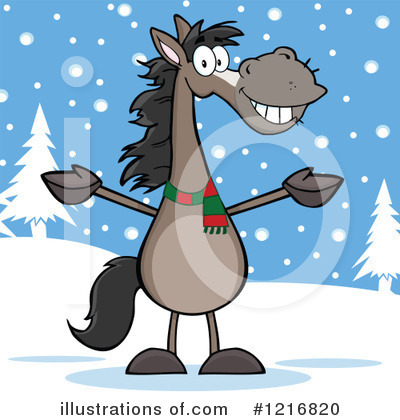 Royalty-Free (RF) Horse Clipart Illustration by Hit Toon - Stock Sample #1216820