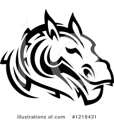 Royalty-Free (RF) Horse Clipart Illustration by Vector Tradition SM - Stock Sample #1218431