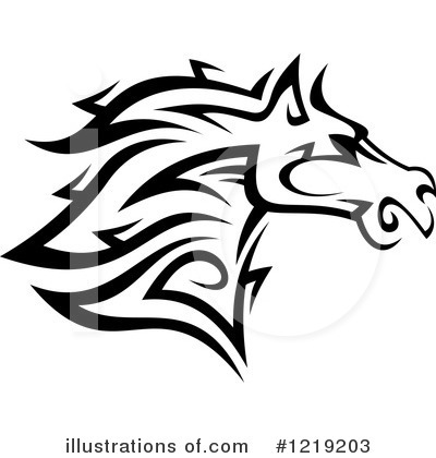 Royalty-Free (RF) Horse Clipart Illustration by Vector Tradition SM - Stock Sample #1219203