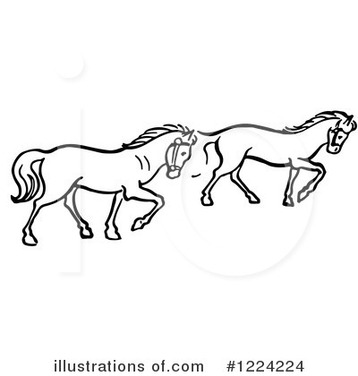 Royalty-Free (RF) Horse Clipart Illustration by Picsburg - Stock Sample #1224224