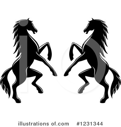 Royalty-Free (RF) Horse Clipart Illustration by Vector Tradition SM - Stock Sample #1231344
