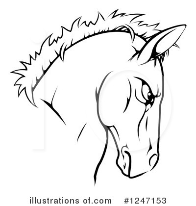 Mustang Clipart #1247153 by AtStockIllustration