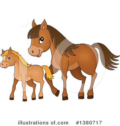 Royalty-Free (RF) Horse Clipart Illustration by visekart - Stock Sample #1380717