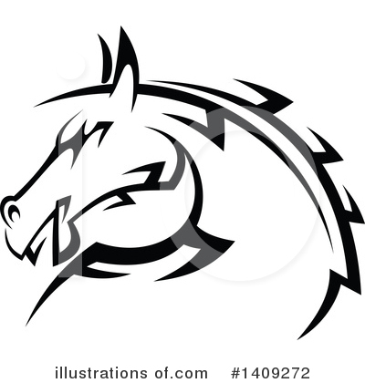 Royalty-Free (RF) Horse Clipart Illustration by Vector Tradition SM - Stock Sample #1409272