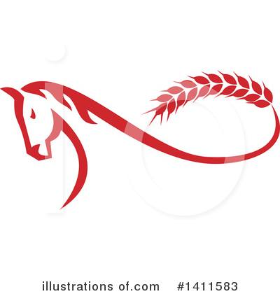 Royalty-Free (RF) Horse Clipart Illustration by patrimonio - Stock Sample #1411583