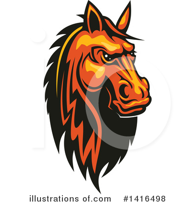 Royalty-Free (RF) Horse Clipart Illustration by Vector Tradition SM - Stock Sample #1416498