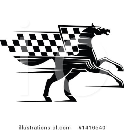 Racing Flag Clipart #1416540 by Vector Tradition SM