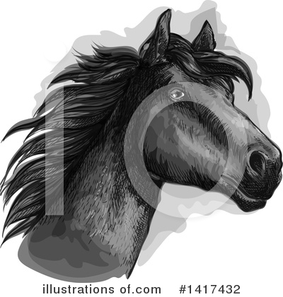 Royalty-Free (RF) Horse Clipart Illustration by Vector Tradition SM - Stock Sample #1417432