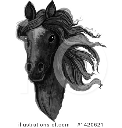 Royalty-Free (RF) Horse Clipart Illustration by Vector Tradition SM - Stock Sample #1420621