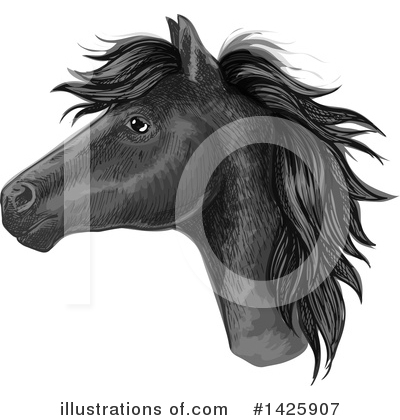 Royalty-Free (RF) Horse Clipart Illustration by Vector Tradition SM - Stock Sample #1425907