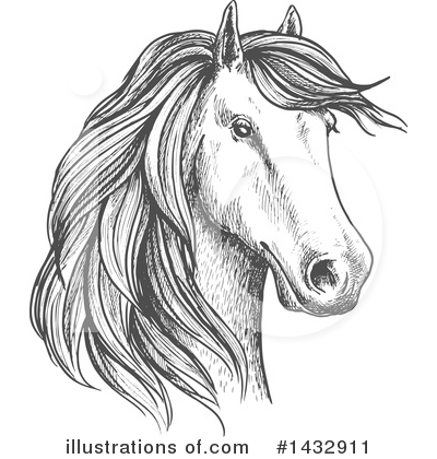 Royalty-Free (RF) Horse Clipart Illustration by Vector Tradition SM - Stock Sample #1432911