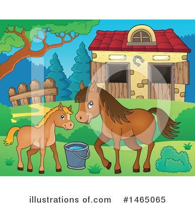 Royalty-Free (RF) Horse Clipart Illustration by visekart - Stock Sample #1465065