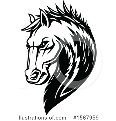 Royalty-Free (RF) Horse Clipart Illustration by Vector Tradition SM - Stock Sample #1567959