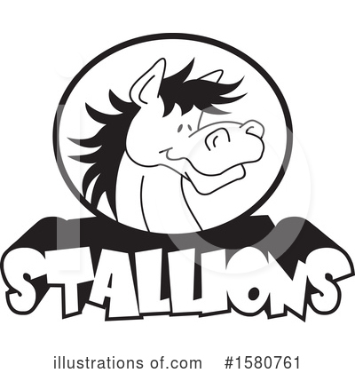 Royalty-Free (RF) Horse Clipart Illustration by Johnny Sajem - Stock Sample #1580761