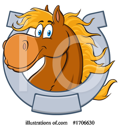 Royalty-Free (RF) Horse Clipart Illustration by Hit Toon - Stock Sample #1706630