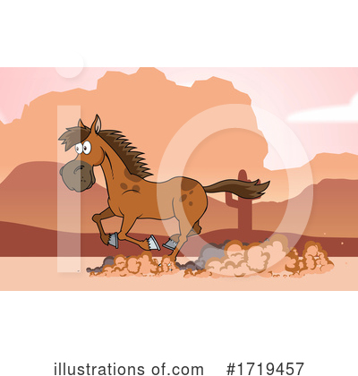 Royalty-Free (RF) Horse Clipart Illustration by Hit Toon - Stock Sample #1719457