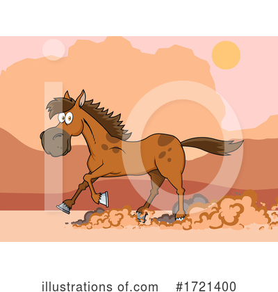 Royalty-Free (RF) Horse Clipart Illustration by Hit Toon - Stock Sample #1721400