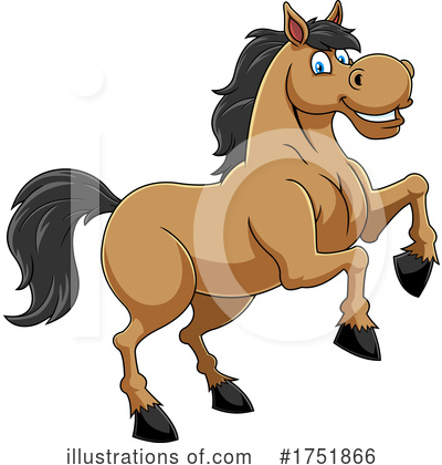 Royalty-Free (RF) Horse Clipart Illustration by Hit Toon - Stock Sample #1751866