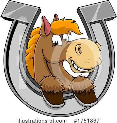 Royalty-Free (RF) Horse Clipart Illustration by Hit Toon - Stock Sample #1751867