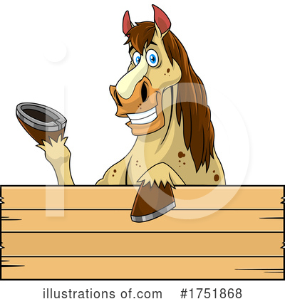 Royalty-Free (RF) Horse Clipart Illustration by Hit Toon - Stock Sample #1751868
