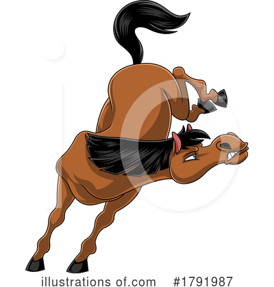 Royalty-Free (RF) Horse Clipart Illustration by Hit Toon - Stock Sample #1791987