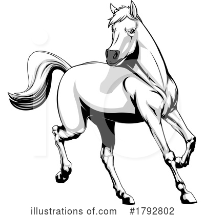 Royalty-Free (RF) Horse Clipart Illustration by Hit Toon - Stock Sample #1792802
