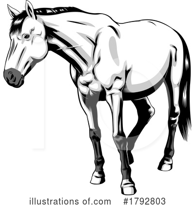 Horses Clipart #1792803 by Hit Toon