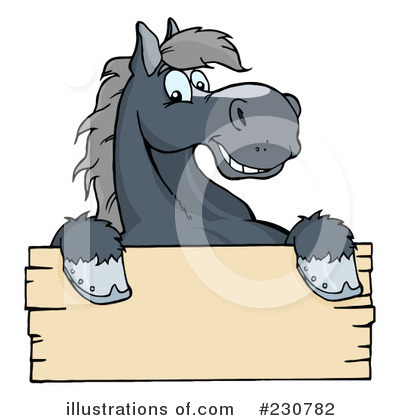 Royalty-Free (RF) Horse Clipart Illustration by Hit Toon - Stock Sample #230782