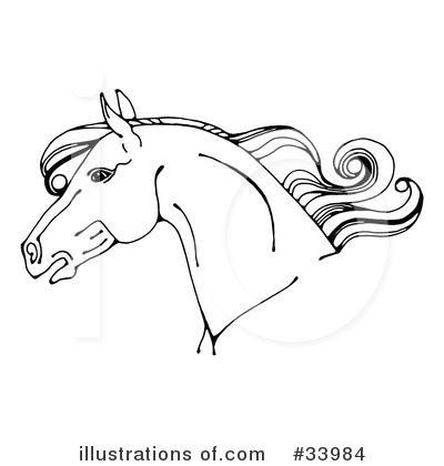 Royalty-Free (RF) Horse Clipart Illustration by C Charley-Franzwa - Stock Sample #33984