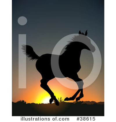 Royalty-Free (RF) Horse Clipart Illustration by dero - Stock Sample #38615