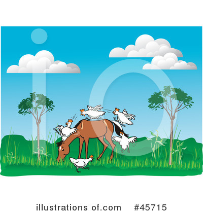 Royalty-Free (RF) Horse Clipart Illustration by pauloribau - Stock Sample #45715