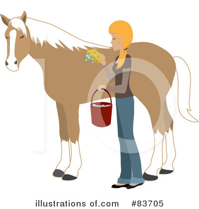 Royalty-Free (RF) Horse Clipart Illustration by Rosie Piter - Stock Sample #83705