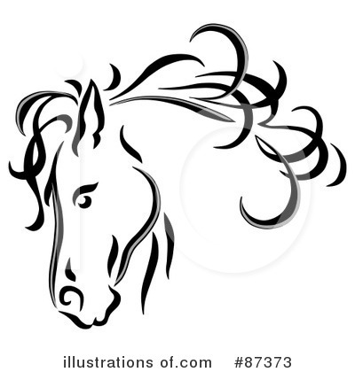 Royalty-Free (RF) Horse Clipart Illustration by C Charley-Franzwa - Stock Sample #87373