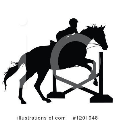 Royalty-Free (RF) Horseback Clipart Illustration by Maria Bell - Stock Sample #1201948