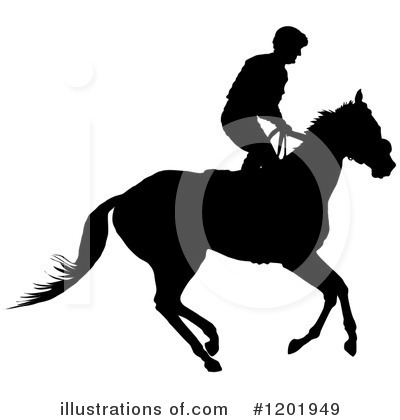 Royalty-Free (RF) Horseback Clipart Illustration by Maria Bell - Stock Sample #1201949