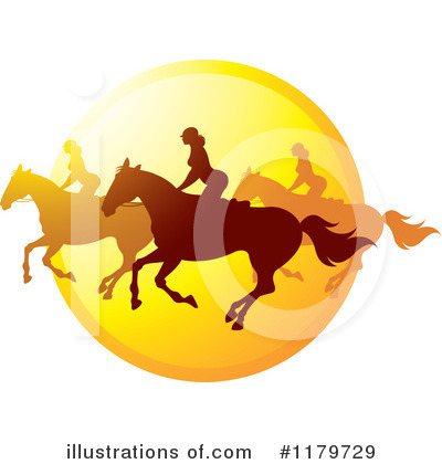 Royalty-Free (RF) Horseback Riding Clipart Illustration by Lal Perera - Stock Sample #1179729