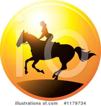 Horseback Riding Clipart #1179734 by Lal Perera